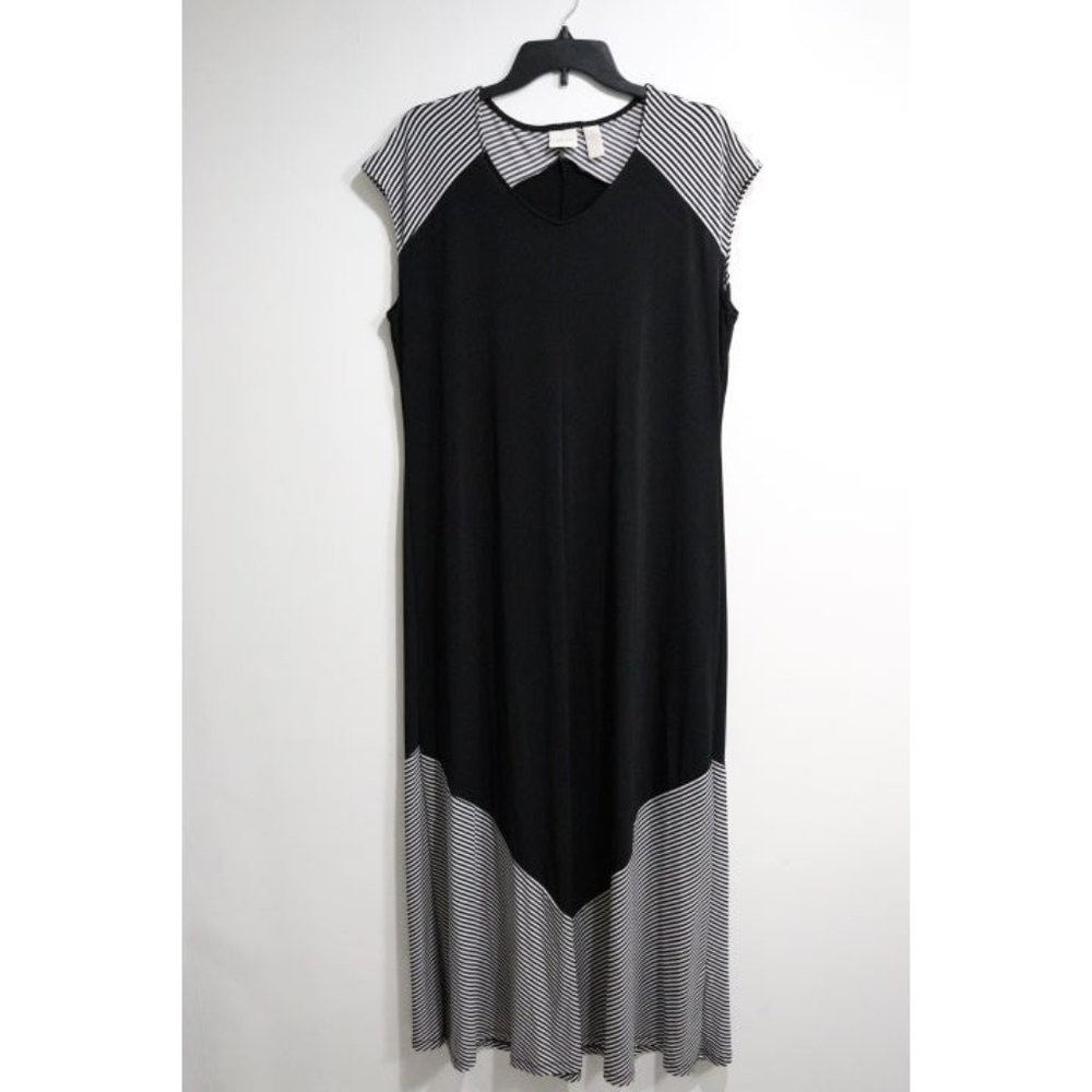 Chico's Striped Maxi Dress